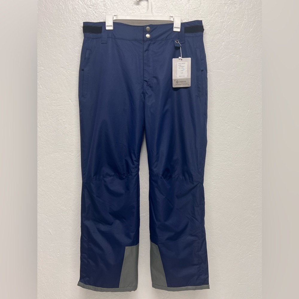 GEMYSE Men's Insulated Waterproof Ski Snow Pants Winter Windproof Pants - L